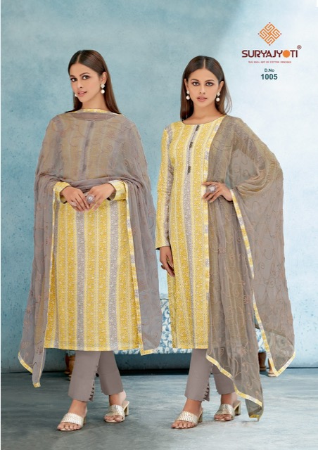 Suryajyoti Kiana vol-1 Cotton Designer Dress Material